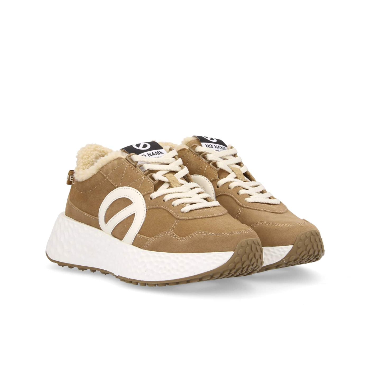 CARTER JOGGER  -  SUEDE COCOON  - NOCCIOLA/BIANCO SPORCO